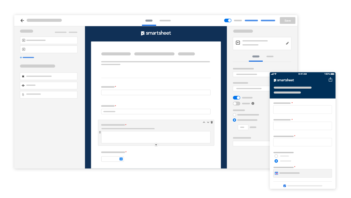 Generatore di moduli Smartsheet