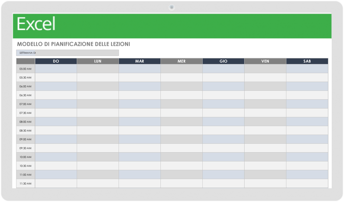 Class Schedule - Italian 