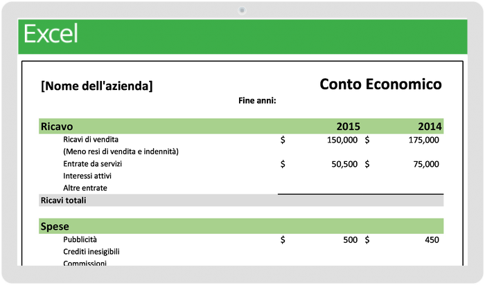 Income Statement Template Updated 37129 - IT